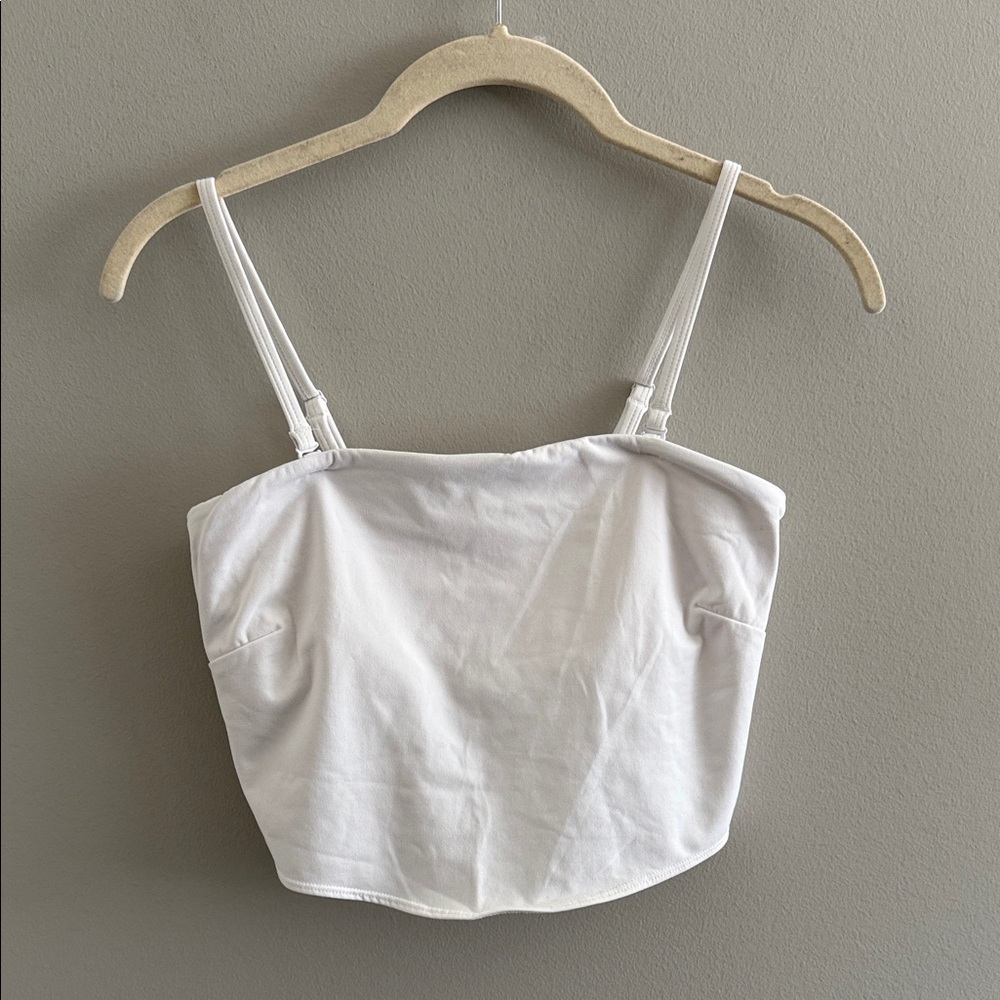 White Camisole Top with Removable Straps